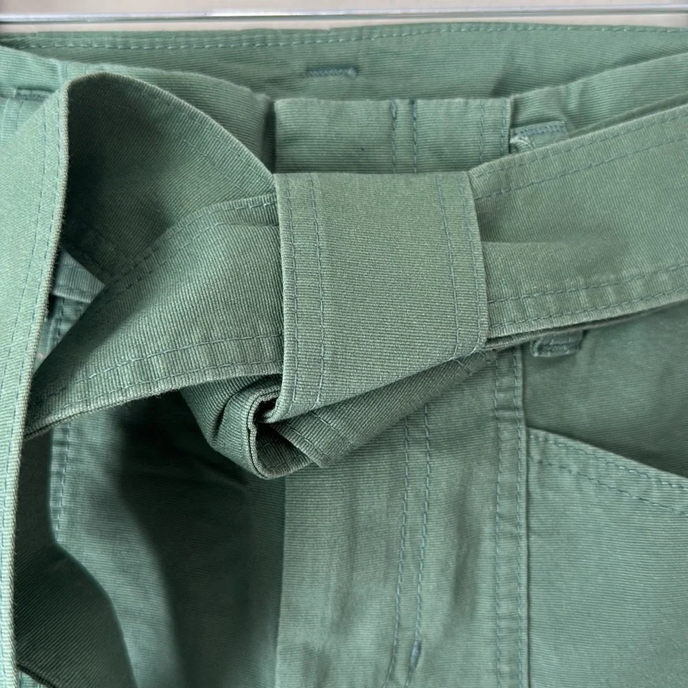 Women's Size 0 Pants Green Cargo A New Day Belt - Picture 3 of 4